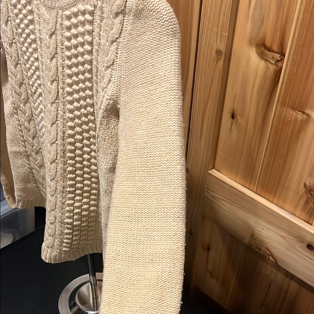 J. Crew Beige Cable Knit Sweater - Picture 9 of 15